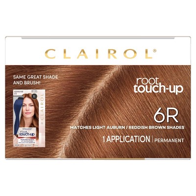 Clairol Root Touch-Up Permanent Hair Color - 6R Light Auburn Reddish Brown - 1 Kit, 6R Light Auburn / Reddish Brown