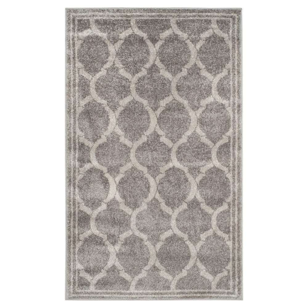 3'x5' Janet Loomed Rug Gray/Light Gray - Safavieh