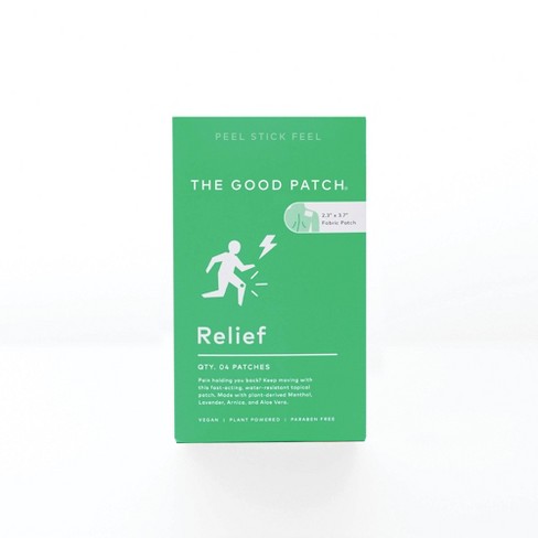 The Good Patch Relief Plant-Based Vegan Wellness Patch - 4ct