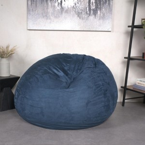 Racxily 5-Foot Bean Bag Chair, High-Density Shredded Foam with Removable Microsuede Cover for Kids & Adults - 1 of 4