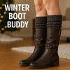 2 Pairs Women's Slouchy Scrunch Knee-High Boot Socks for Casual Wear and Comfort - 4 of 4