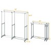 Double Rod Clothes Rack Heavy-Duty Metal Garment Rack - 4 of 4