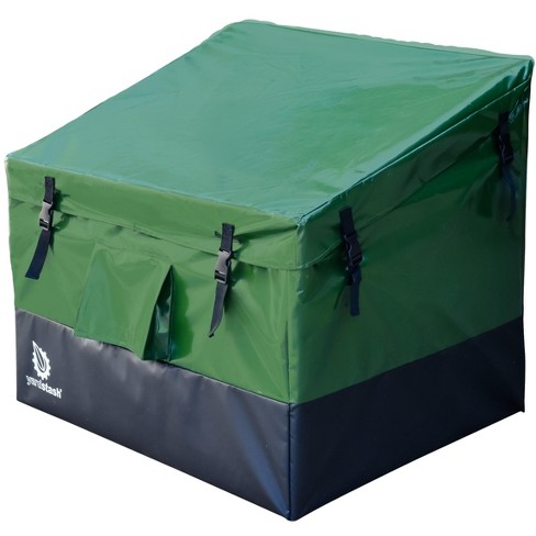 YardStash All Weather Outdoor Storage Box, Heavy Duty, Waterproof Storage  Cabinet for Deck & Shed- Green Medium