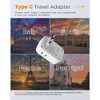 Itopfox 2 Pack European Plug Adapter with USB C, 4 Outlets 3 USB Charger, Type C International Power Adaptor for Italy Spain France Portugal Iceland - 2 of 4