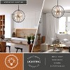 VAXCEL Estelle 26.75-in Brass and Black Mid Century Modern 6 Light Globe Sputnik Hanging Ceiling Pendant Chandelier - 3 of 4