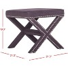 Palmer Ottoman With Silver Nailhead - MCR4589 - Safavieh - 4 of 4