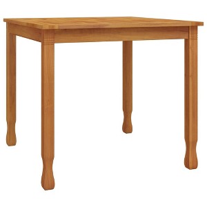 vidaXL Dining Table Teak Solid Teak Wood Small Durable Dining Table - 1 of 4