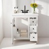 Mshliw 30 Inch Bathroom Vanity with Ceramic Sink, Solid Wood Frame Freestanding Cabinet with 3 Drawers, Soft Close Doors, Modern Storage Vanity - 3 of 4