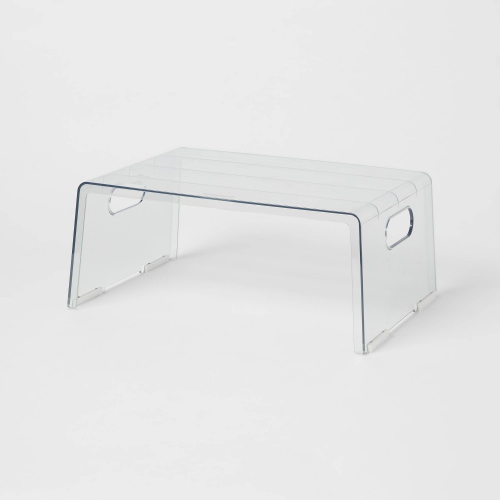 Wide Plastic Cabinet Shelf Clear - Brightroomâ„¢