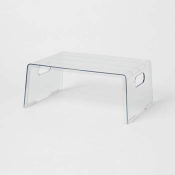 Wide Plastic Cabinet Shelf Clear - Brightroom™