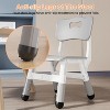 Kids Chairs Plastic, Preschool Chairs, with Non-Slip Pads, Max Load 180 Lbs for Daycare, Classroom & Home Use, 2 Pack - 4 of 4