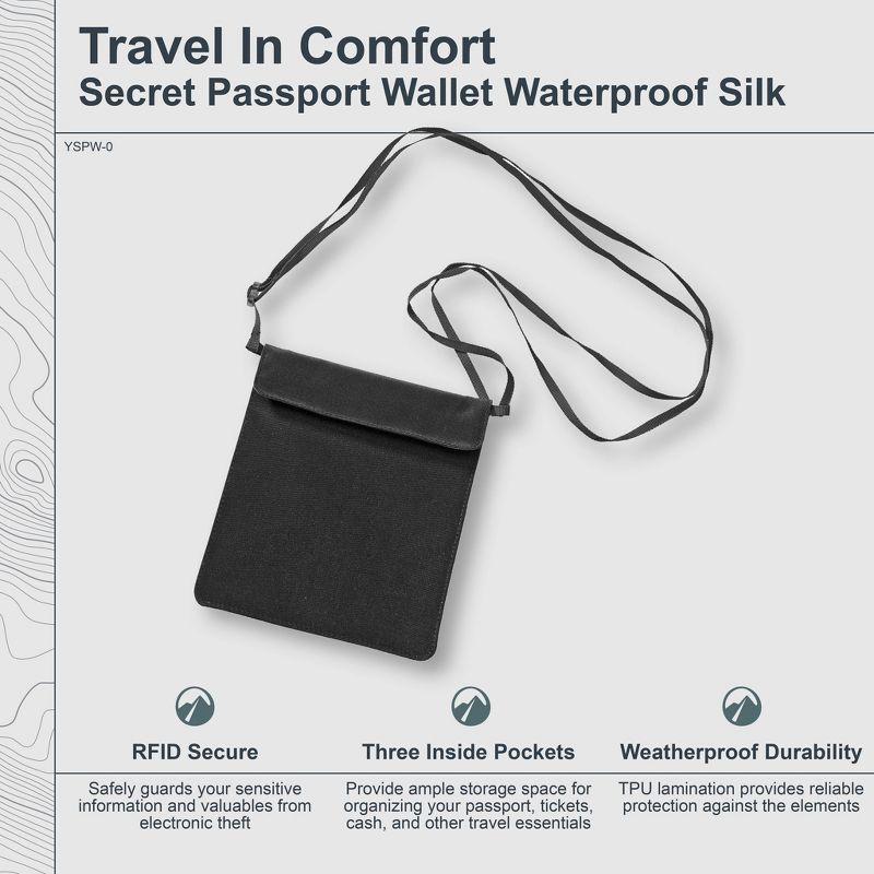 COCOON - Premium - Secret Passport Wallet Monsoon Silk™, 2 of 4
