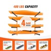 VEVOR Wall Kayak Storage Rack, 4-Capacity Wall Mounted Kayak Holders for Kayak Canoe Paddle Board, Kayak Storage Hooks with Adjustable Padded Arms - 3 of 4