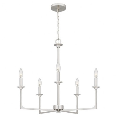 Quoizel Lighting Prescott 5 - Light Chandelier in  Brushed Nickel