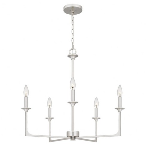 Quoizel Lighting Prescott 5 - Light Chandelier in  Brushed Nickel - image 1 of 4