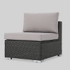 Santa Rosa 10pc Wicker Patio Sectional Sofa Set: Aluminum Frame & Tempered Glass - Christopher Knight Home - image 3 of 4