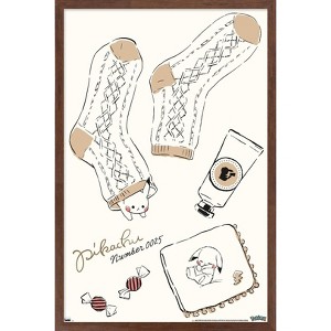 Trends International Pokémon: Pikachu Lifestyle - Socks Framed Wall Poster Prints - 1 of 4