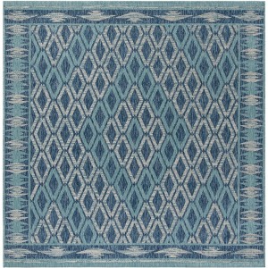 Courtyard CY8531 UV & Stain Resistant Non-Shedding Power Loomed Indoor/Outdoor Rugs - Safavieh - 1 of 4