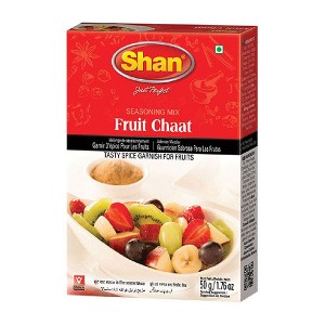 Shan Fruit Chaat 50 gms - Food / Masala / Dal (1.76 Ounce (Pack of 1)) - 1 of 4