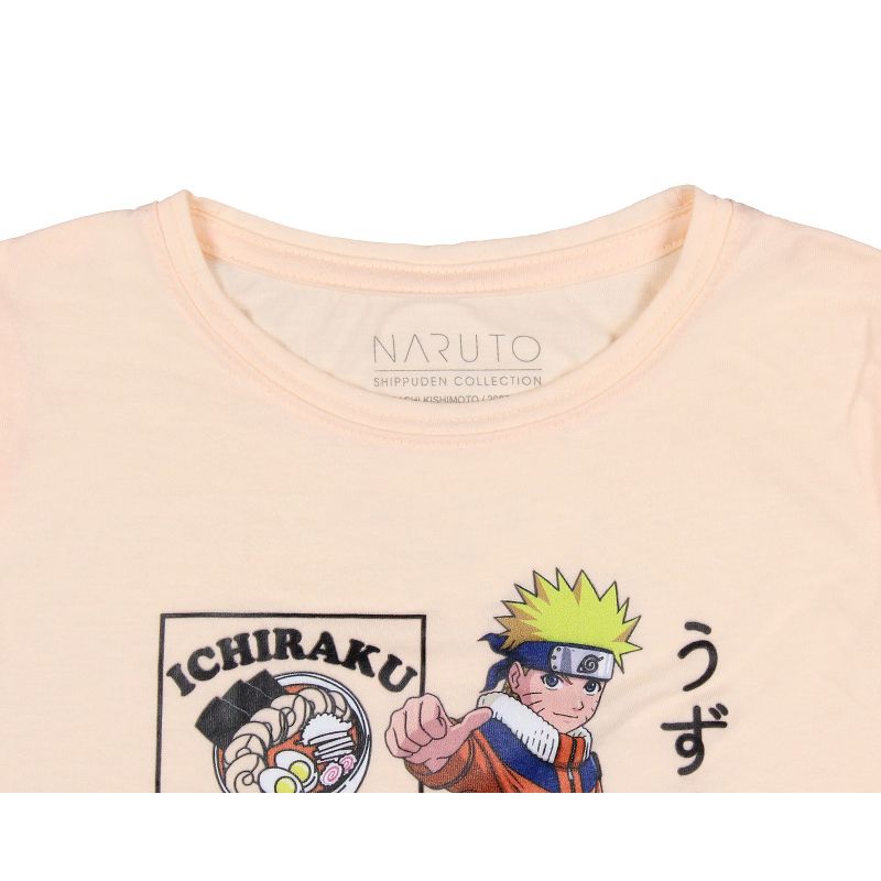 Naruto Girls' Anime Ichiraku Ramen Classic Thumbs Up Character T-Shirt Tee Kids, 3 of 4