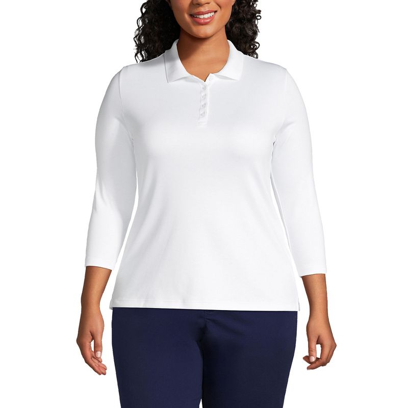 Lands' End Women's Supima Cotton Polo, 1 of 5