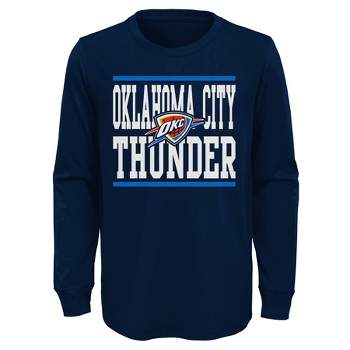 NBA Oklahoma City Thunder Boys' Poly Hooded Sweatshirt - XS