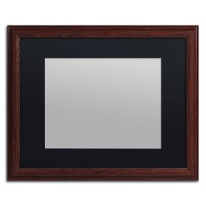 Trademark Fine Art 16"x20" Heavy Duty Wood Frame with Black Mat - 1 of 3