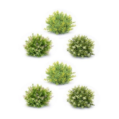 Melrose Varigated Mini Leaf Half Orb (Set of 6)
