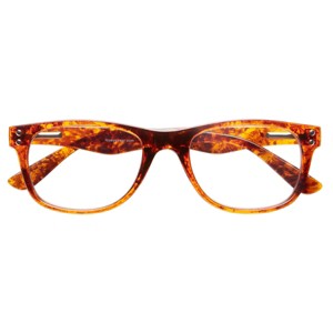 ICU Eyewear Screen Vision Blue Light Filtering Classic Oval Shiny Tortoise Glasses - 1 of 4