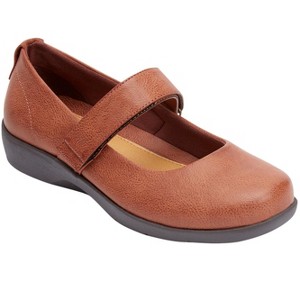 Comfortview Women's The Carla Mary Jane Flat (Wide Widths Available) - 1 of 4