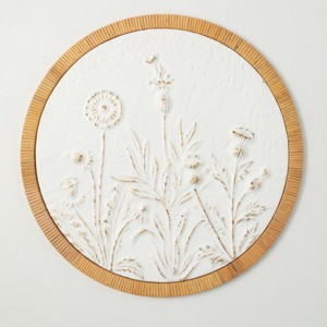 25.25"H Sullivans Raised Floral Wall Medallion, Multicolored - 1 of 4