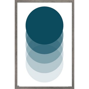 Trends International Tina Lavoie - Blue Sunrise II Framed Wall Poster Prints - 1 of 4