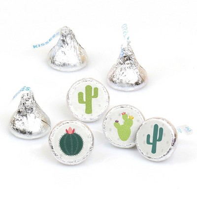 Big Dot of Happiness Prickly Cactus Party - Fiesta Party Round Candy Sticker Favors - Labels Fit Hershey's Kisses (1 Sheet of 108)