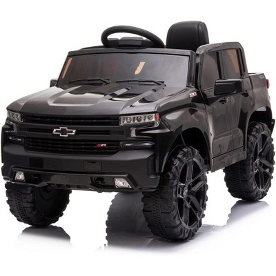 Garvee 12V Kids Ride-On Truck – Electric Silverado Trail Boss with Remote Control, MP3/Bluetooth, LED Lights & Suspension