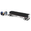 1/64 Blue Black Peterbilt 379 Day Cab w/ Black Wilson Grain Trailer DCP 60-1898 - 4 of 4