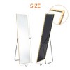 FONTOI Arched/Rectangle Full Length Floor Mirror with Aluminum Alloy Frame Large Standing Mirror for Bedroom Living Room Entryway Bathroom - 3 of 4