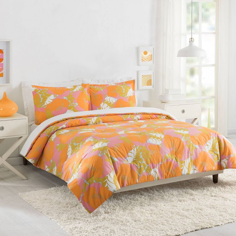 Trina Turk 3pc Summer Floral Comforter Bedding Set, 4 of 8