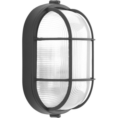 White Aluminum Indoor/Outdoor Flush Mount Light with Polycarbonate Shade