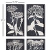 Plum & Post Monochrome Queen Anne's Lace Prints, Set Of 4 - 2 of 3