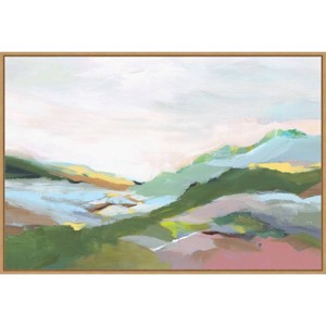 33" x 23" Highland Landscape I by Isabelle Z Framed Canvas Wall Art Print - Amanti Art: Modern Decor, Polystyrene Frame - 1 of 4