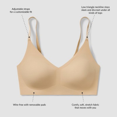True & Co. True Everybody Women's Adjustable Strap Triangle Bra - image 4