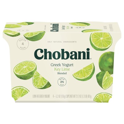 Chobani Key Lime Blended Low-Fat Greek Yogurt - 4ct/5.3oz Cups_2