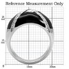 Slickblue Women's Stainless Steel Ring - Clear Simulated Crystal, Polished Finish, Solitaire Design, Size 5-10 - 3 of 4