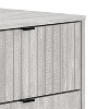 Galano Zaffy 6 Drawer Dresser (Interlock) - Dusty Grey Oak - 4 of 4
