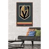 Trends International NHL Vegas Golden Knights - Logo 21 Framed Wall Poster Prints - 2 of 4