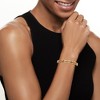 Ross-Simons 0.90 ct. t.w. Sapphire Roman Numeral Bangle Bracelet in 18kt Gold Over Sterling - 2 of 4