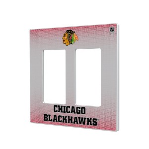 NHL Western Conference Teams Linen Hidden-Screw Light Switch Plate for Double Rocker - 1 of 4