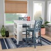 Powell 3pc Shelby Counter Height Dining Set Graphite - 2 of 4