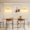 POWLIG 22" Gold Vanity Light Fixture - 3-Light Dimmable Bathroom Lighting with Cone Milk White Glass Shades, Modern Farmhouse - 4 of 4