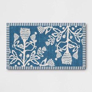 1'8"x2'10" Rug Blue Floral - Threshold™ - 1 of 4